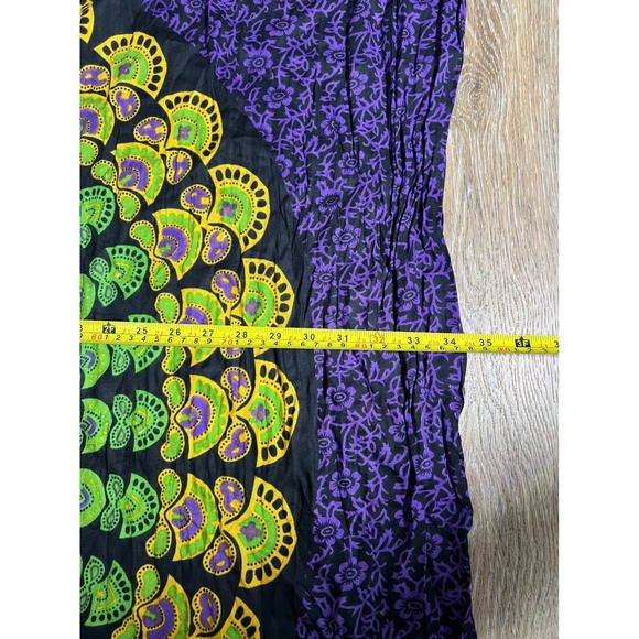 Mandala Sarong Tapestry Purple Excellent Elephant Fringe - Picture 3 of 3